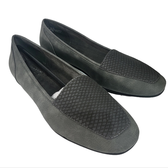 Easy Street Thrill Flat Loafers Gray 8.5 - Picture 2 of 4